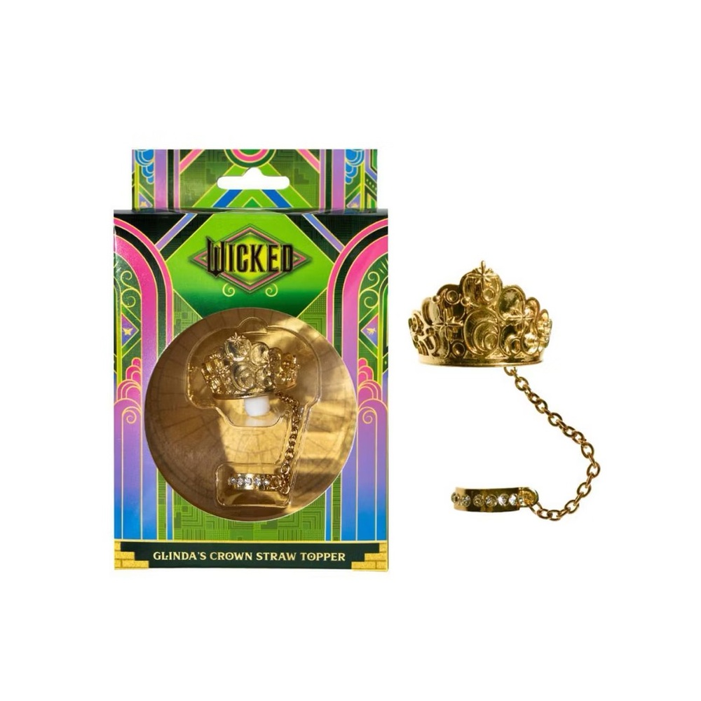 CharCharms Straw Topper Crown Wicked Glinda NIB